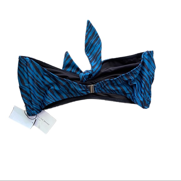 Faithfull the brand tropez animal animal print bandeau bikini top xlarge nwt - Picture 5 of 6